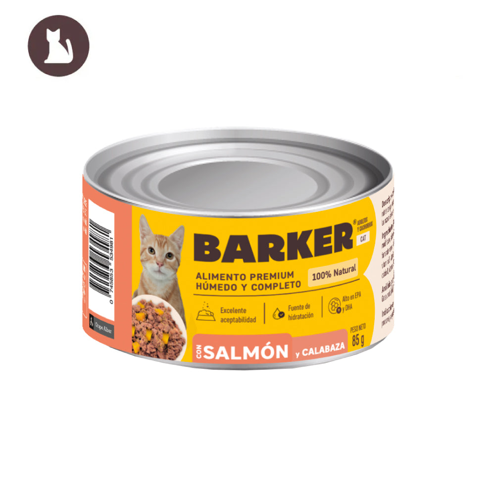 BARKER Cat Salmón y Calabaza - Lata
