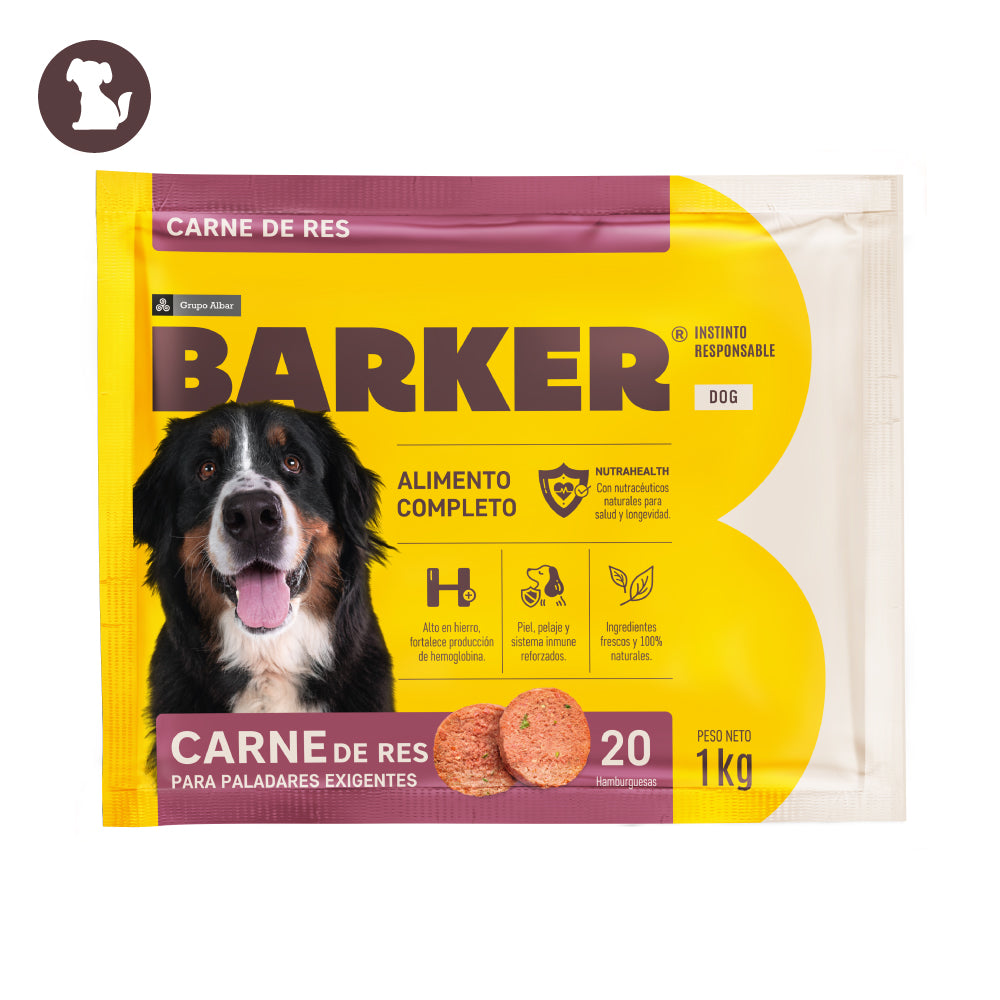 BARKER Hamburguesas de Carne de Res x 20 und