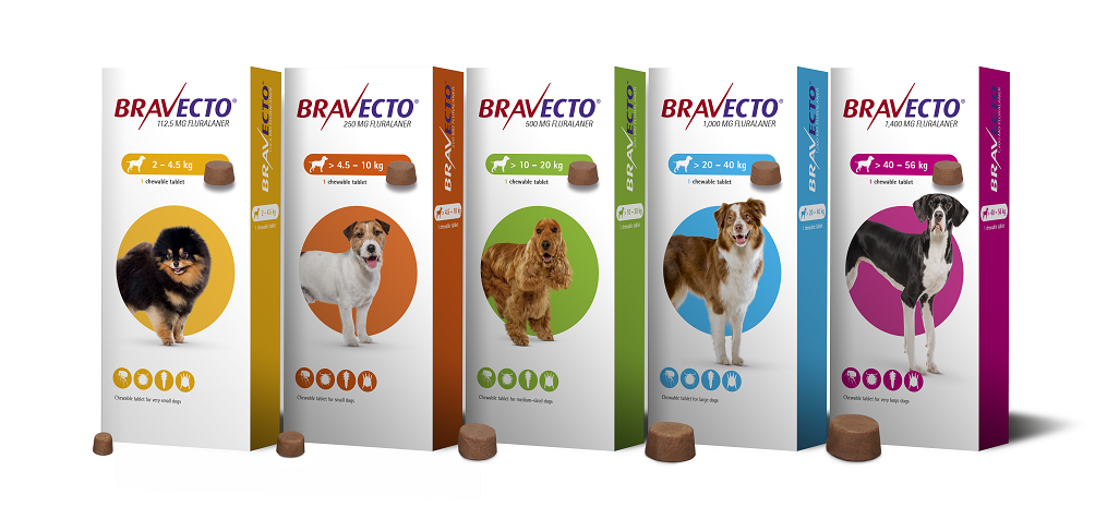 BRAVECTO Tableta para perro (Caja x1 Unid - 3M)