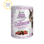 BRIT CARE Cat Superfruits Salmon Crunchy Snacks para Gato Esterilizado - Lata