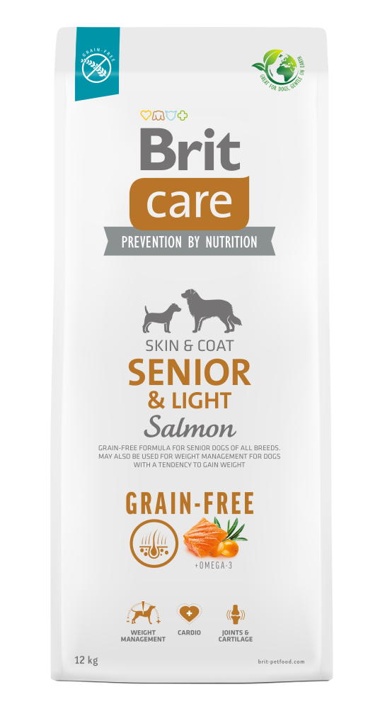 BRIT CARE Dog Grain Free Senior & Light Salmon