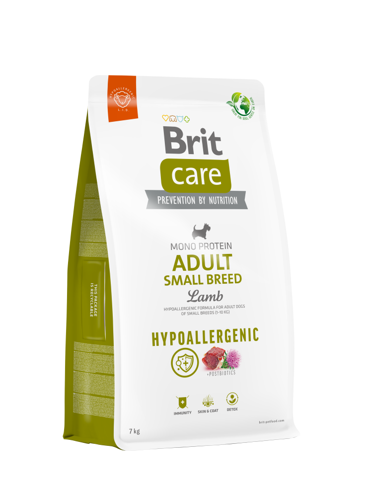 BRIT CARE Dog Hypoallergenic Adult Small Breed Lamb