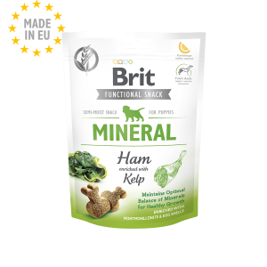 BRIT Functional Snack Dog Mineral (Ham with Kelp) para Cachorros - Pouch