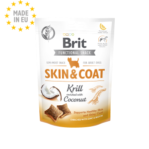 BRIT Functional Snack Dog Skin & Coat (Krill with Coconut) - Pouch