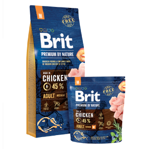 BRIT PREMIUM By Nature Dog Adult Medium Chicken