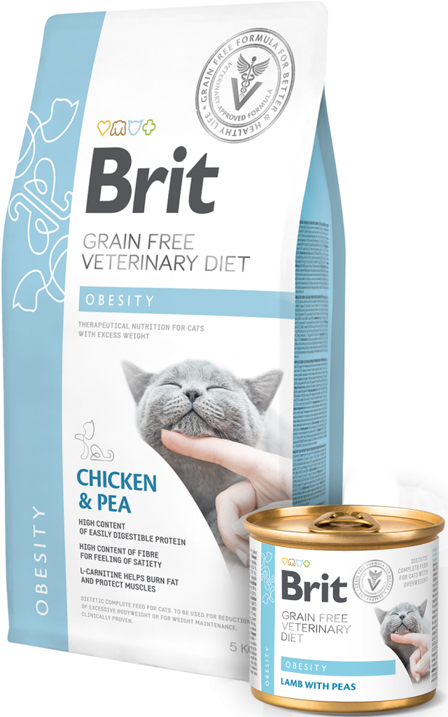 BRIT Veterinary Diet Cat Grain Free Obesity - Lata