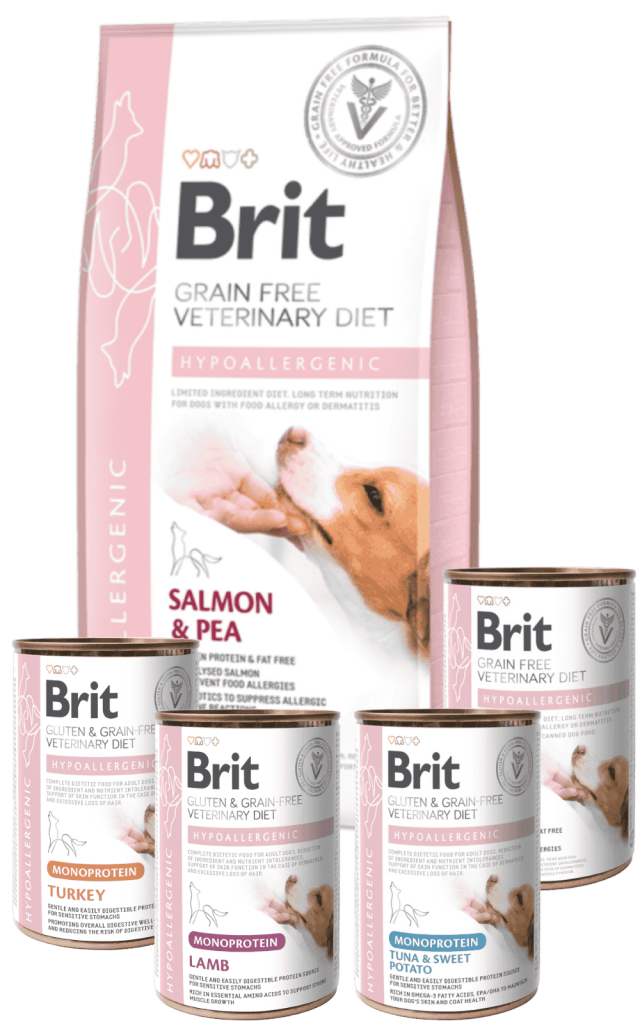 BRIT Veterinary Diet Dog Grain Free Hypoallergenic - Lata