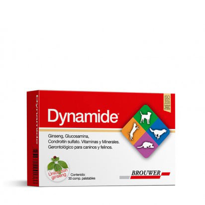 DYNAMIDE Suplemento Geriatrico para Perros y Gatos - Brouwer