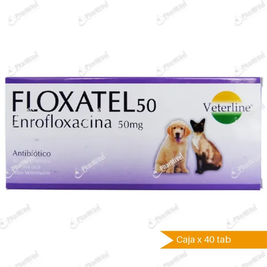 FLOXATEL (Enrofloxacina) 50 MG - Veterline