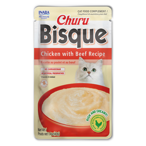 INABA Churu Bisque Cat Chicken with Beef
