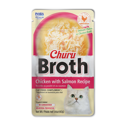 INABA Churu Broth Cat Chicken with Salmon