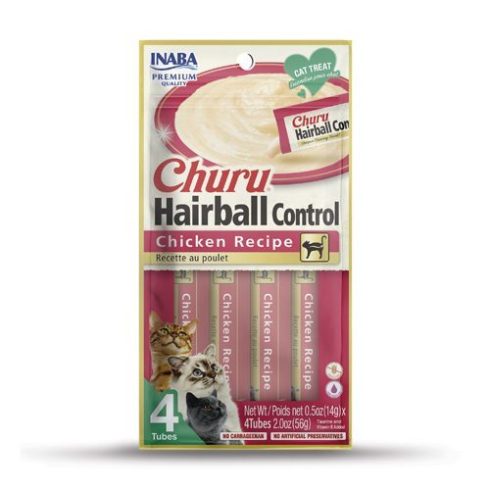 INABA Churu Cat Hairball Control Pollo