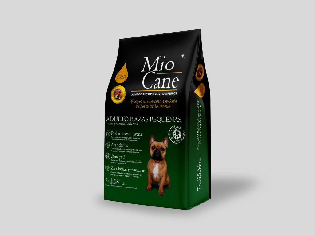 MIO CANE Super Premium Adulto Razas Pequeñas Carne y Cereales Selectos