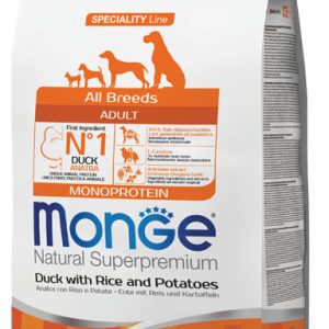 MONGE Canine Adult All Breeds Pato, Arroz y Papa