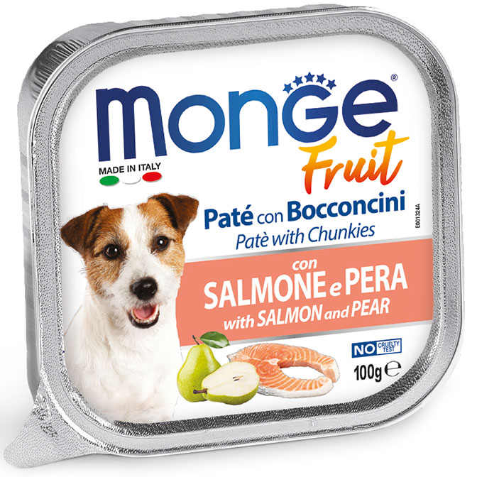 MONGE Canine Fruit Salmón y Pera