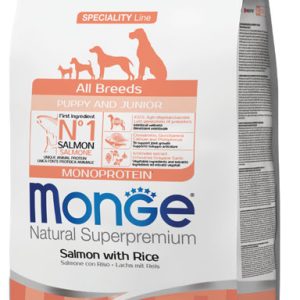 MONGE Canine Puppy All breeds Salmón y Arroz