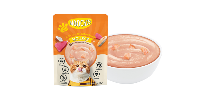 MOOCHIE Cat Mousse Atún con Salmón - Pouch