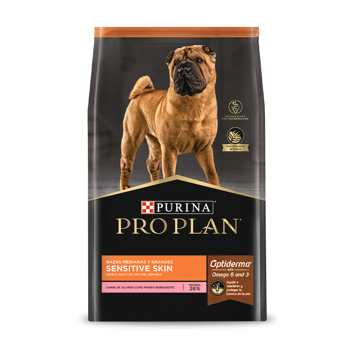 PRO PLAN Sensitive Skin Perro Adulto Razas Medianas y Grandes (Salmon)
