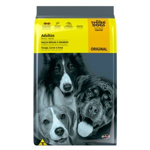 THREE DOGS Super Premium Adulto Raza Mediana y Grande (Carne)