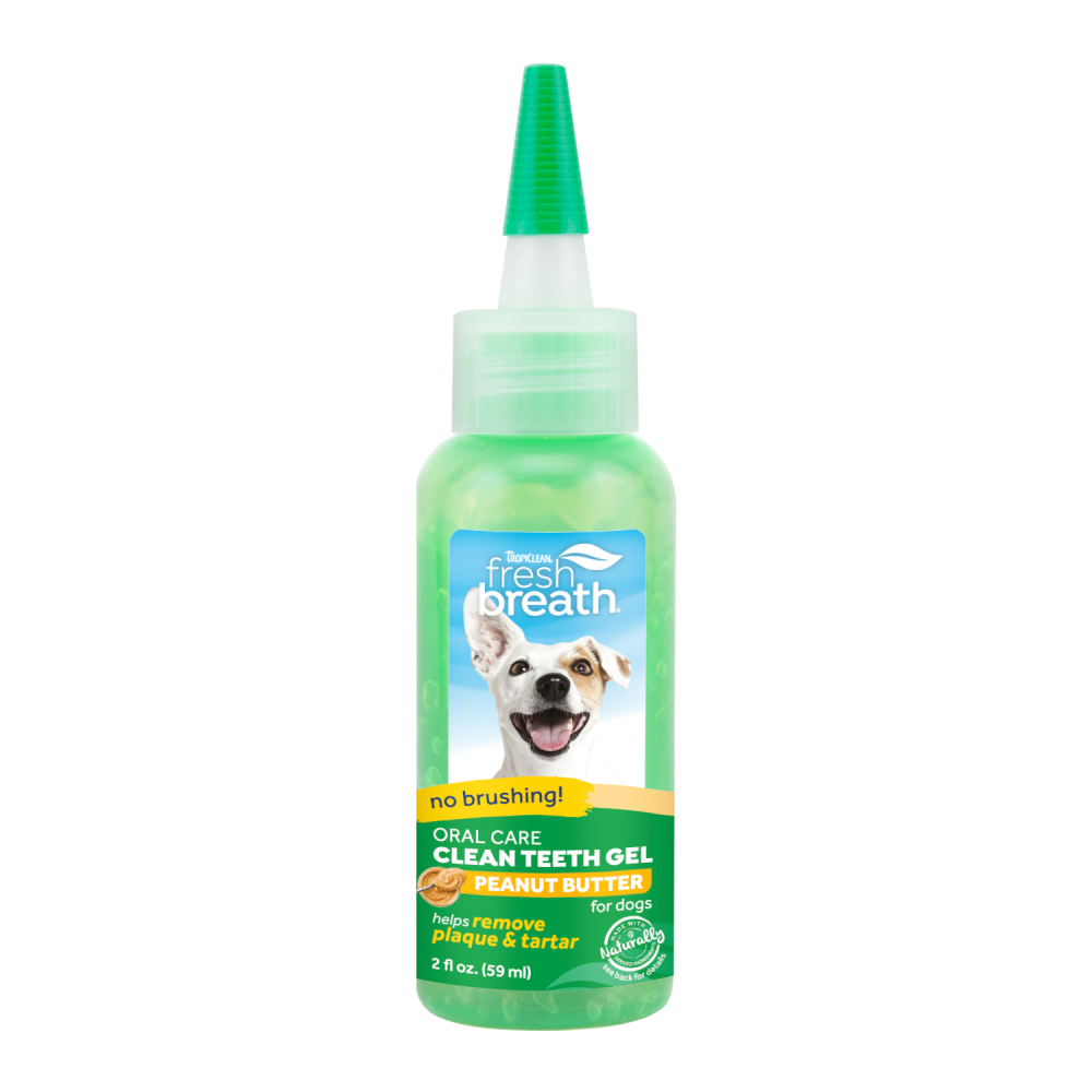 TROPICLEAN Fresh Breath Gel Dental Sabor Mantequilla de Maní