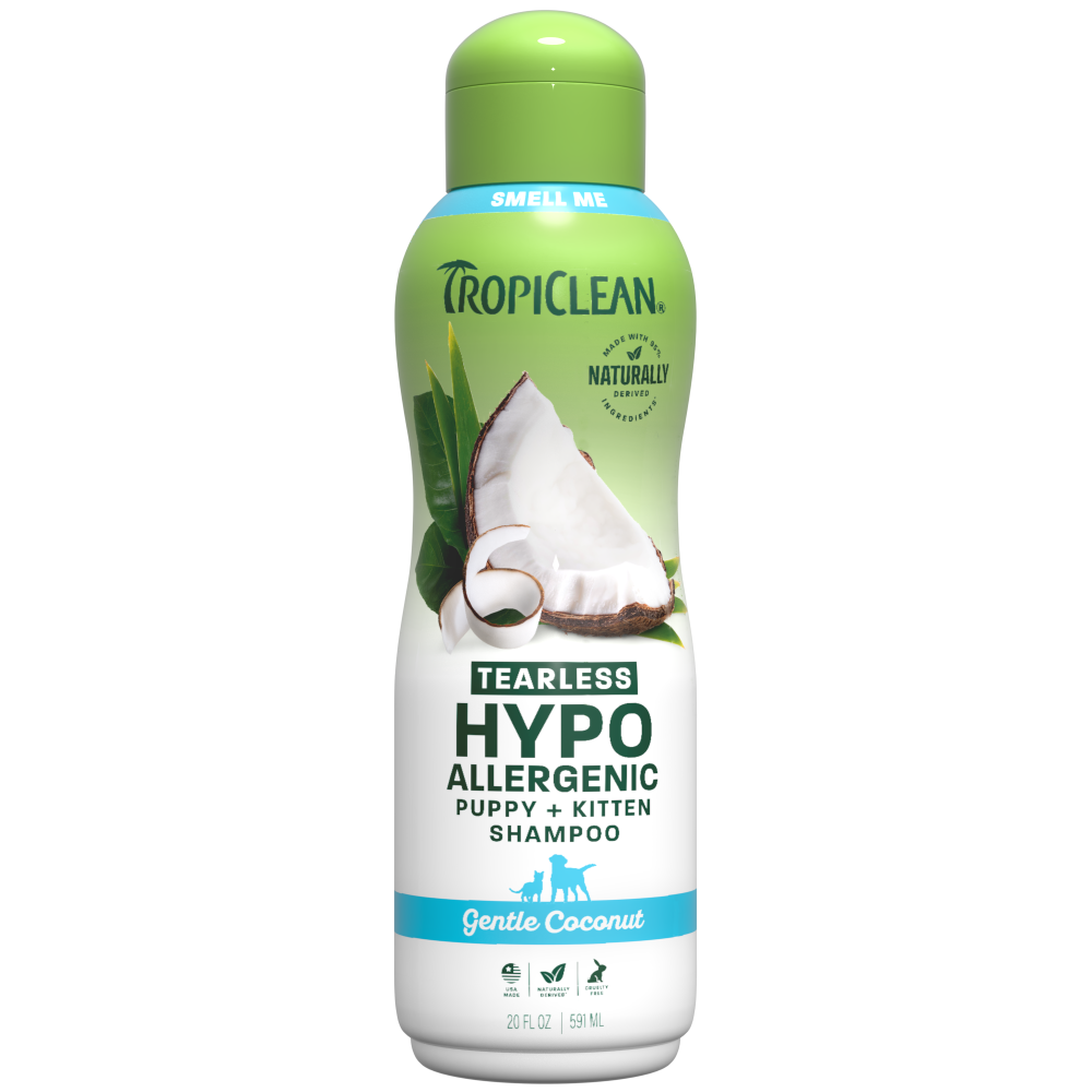 TROPICLEAN Gentle Coconut Hypoallergenic Shampoo para Perros y Gatos