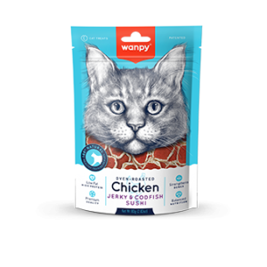 WANPY Cat Jerky Strips Duck