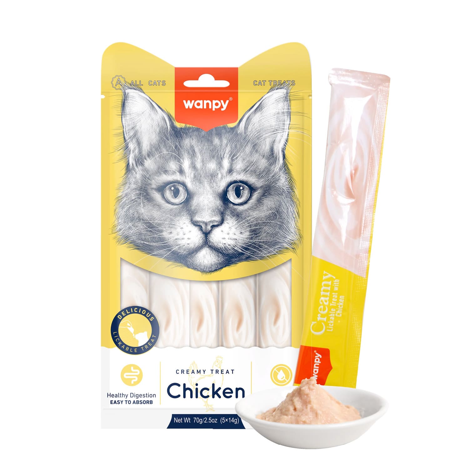 WANPY Creamy Treat para Gatos