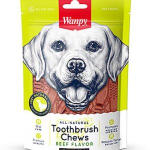 WANPY Dog Toothbrush Chews Sabor Res para Perros