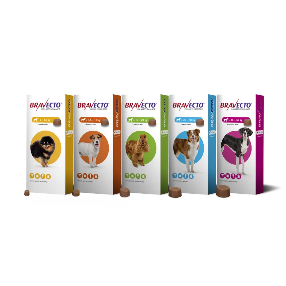 BRAVECTO Tableta para perro (Caja x1 Unid - 3M)
