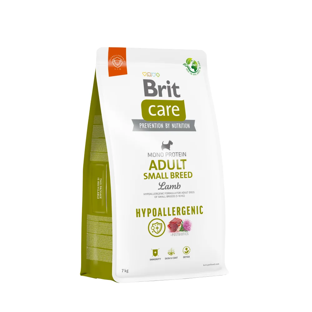 BRIT CARE Dog Hypoallergenic Adult Small Breed Lamb