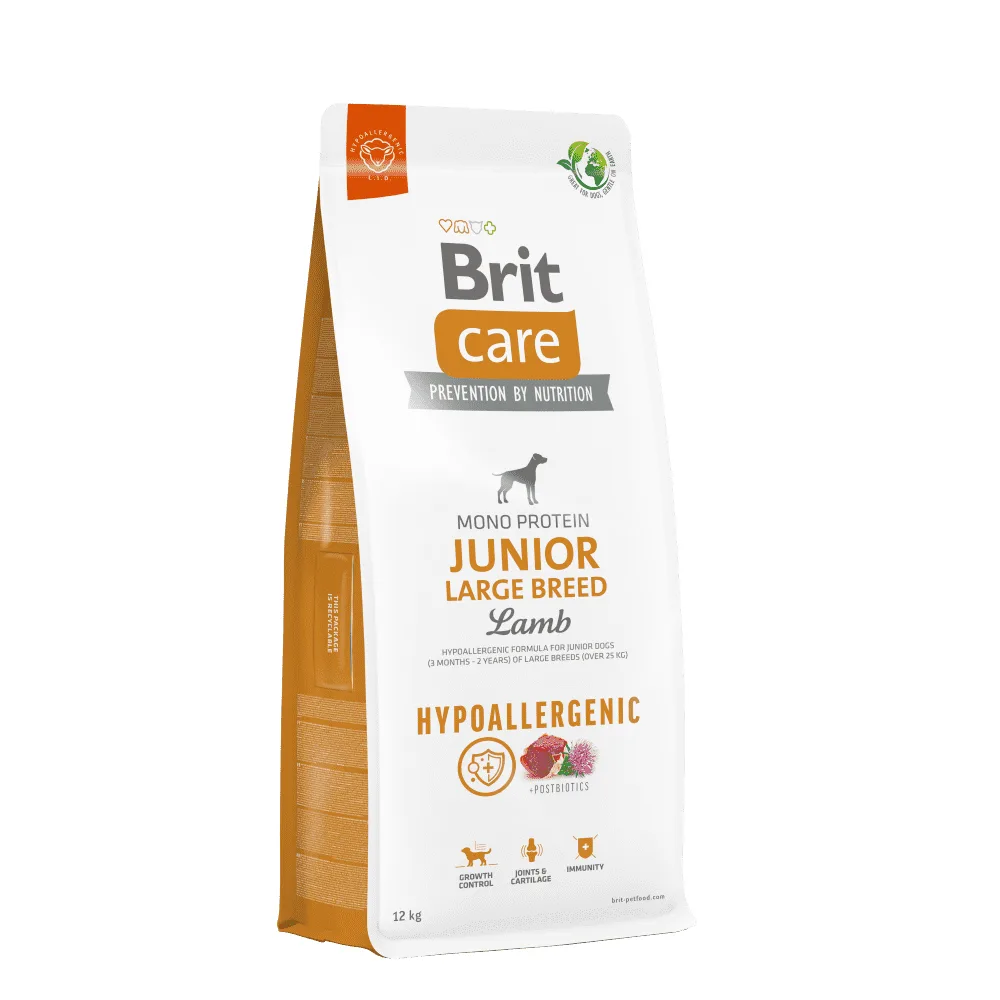 BRIT CARE Dog Hypoallergenic Junior Large Breed Lamb