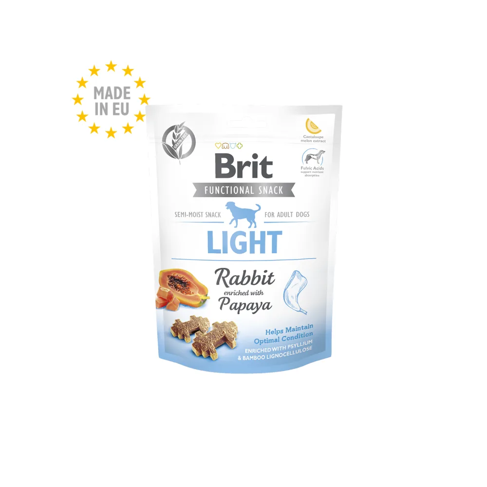 BRIT Functional Snack Dog Light (Rabbit with Papaya) - Pouch