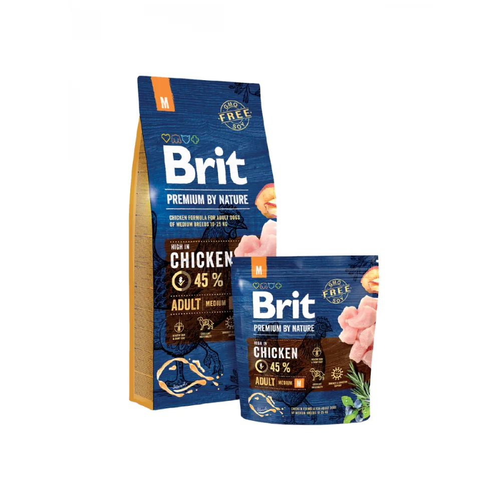 BRIT PREMIUM By Nature Dog Adult Medium Chicken