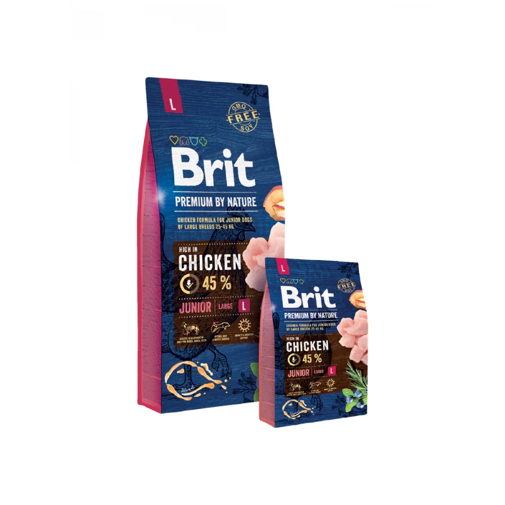 BRIT PREMIUM By Nature Dog Junior Large Chicken