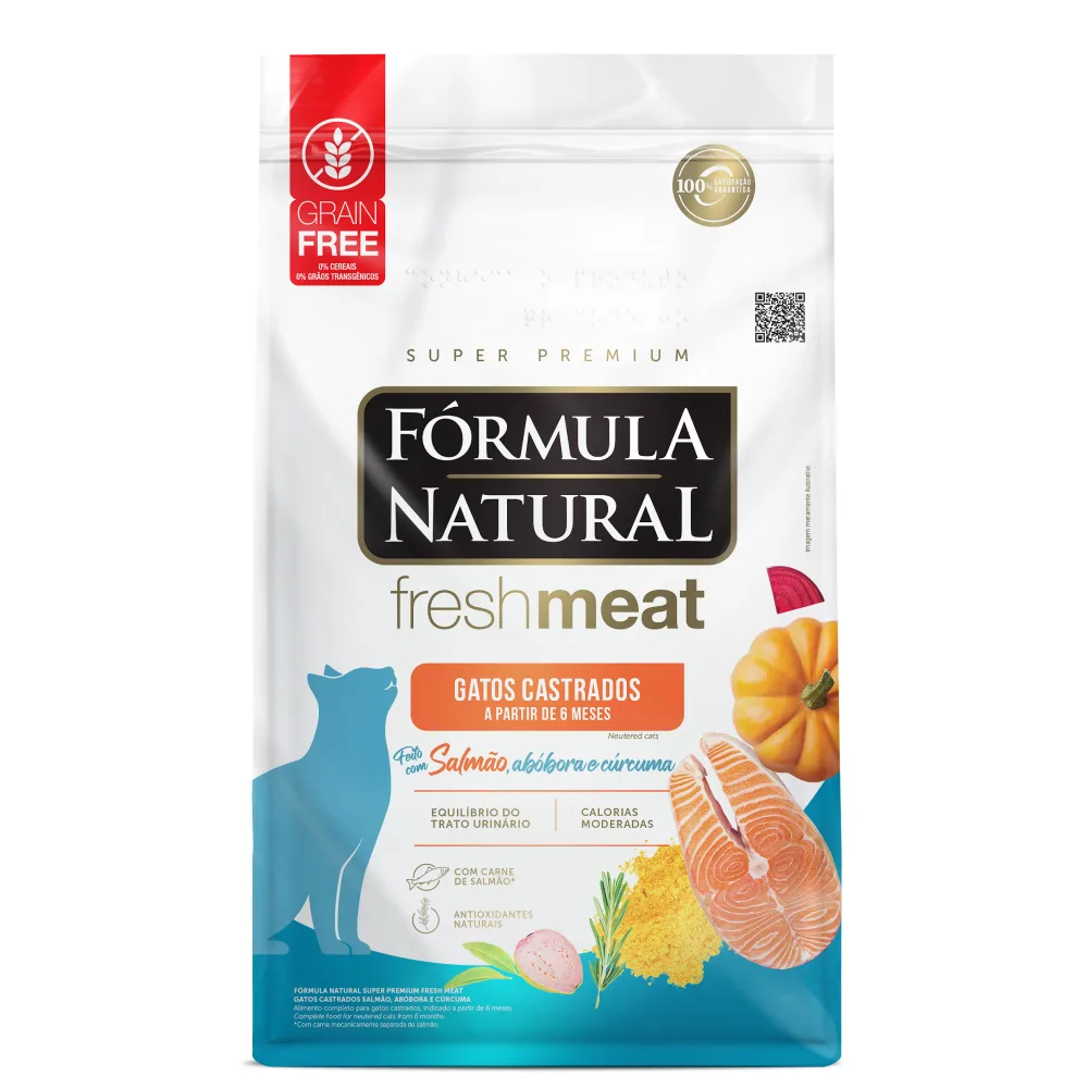 FORMULA NATURAL Fresh Meat Gato Adulto Castrado Salmón GF