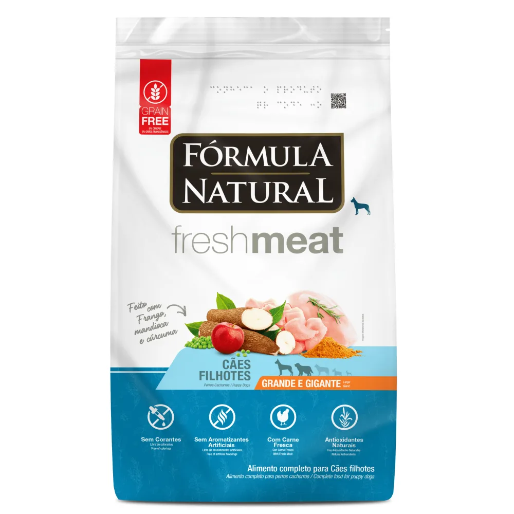 FORMULA NATURAL Fresh Meat Perro Cachorro Raza Grande y Gigante Pollo GF