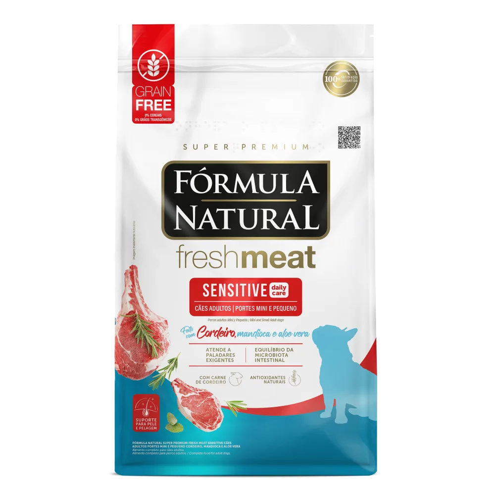 FORMULA NATURAL Fresh Meat Perro Sensitive Raza Mini y Pequeña Cordero GF