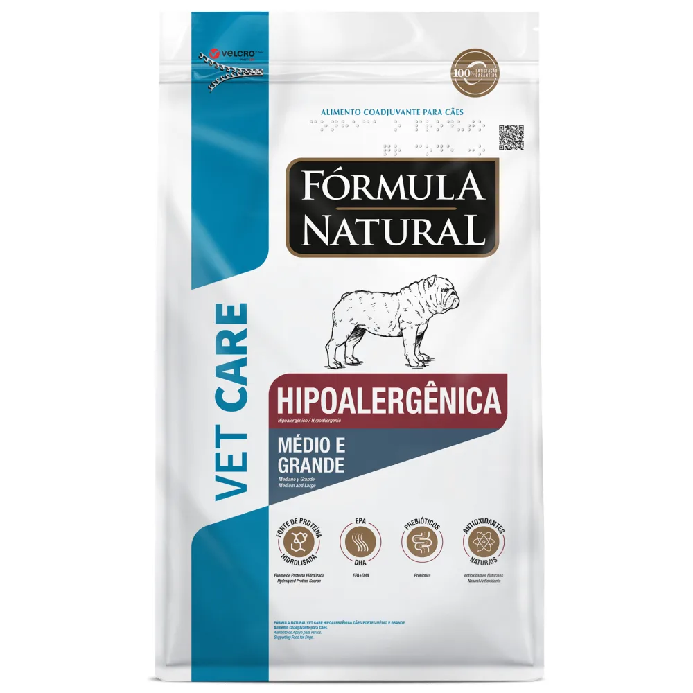 FORMULA NATURAL Vet Care Perro Raza Mediana y Grande Hipoalergenica