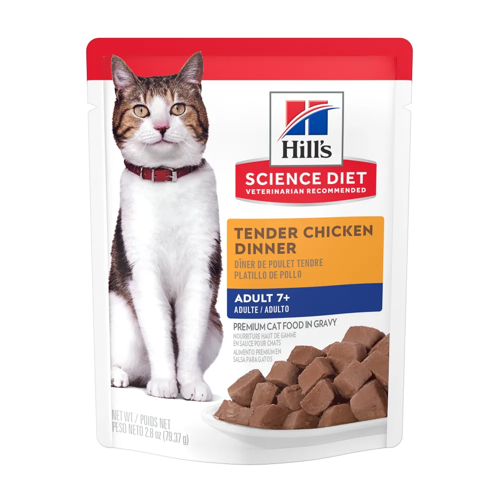HILL'S SD Feline Adult 7+ Chicken Tender Dinner - Pouch