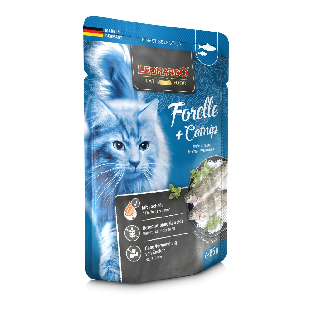 LEONARDO Finest Selection Trucha y Catnip - Pouch