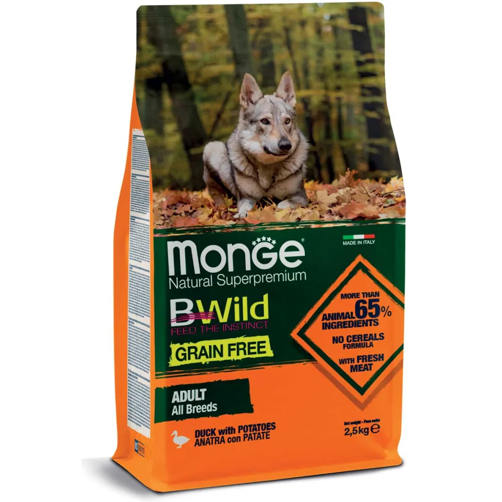 MONGE Canine Monoprotein Grain Free Pato