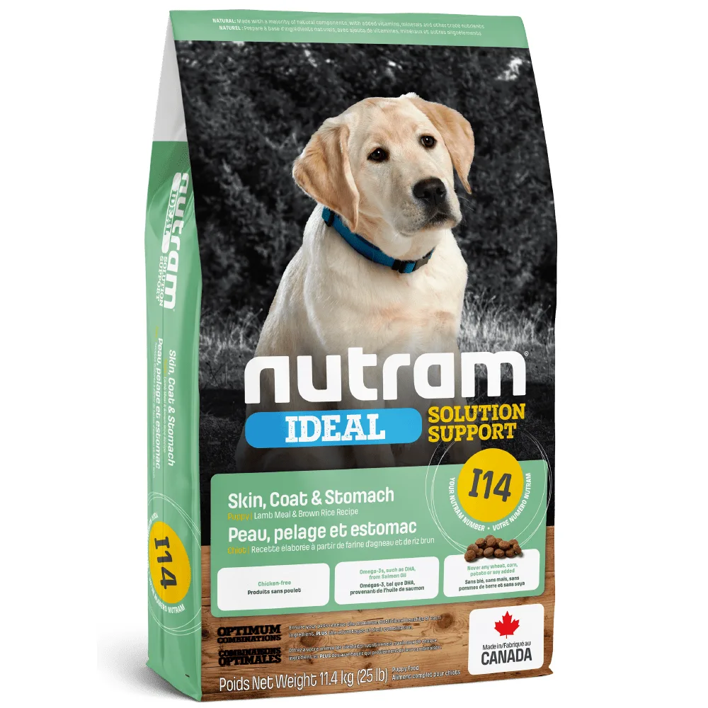 NUTRAM Dog I14 Ideal Puppy Skin, Coat & Stomach