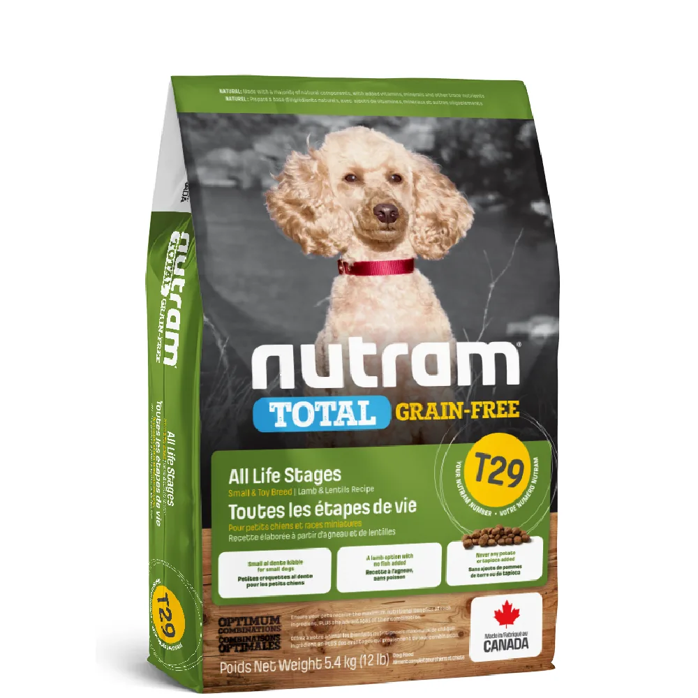 NUTRAM Dog T29 Total Grain Free Small Breeds Allergy Lamb