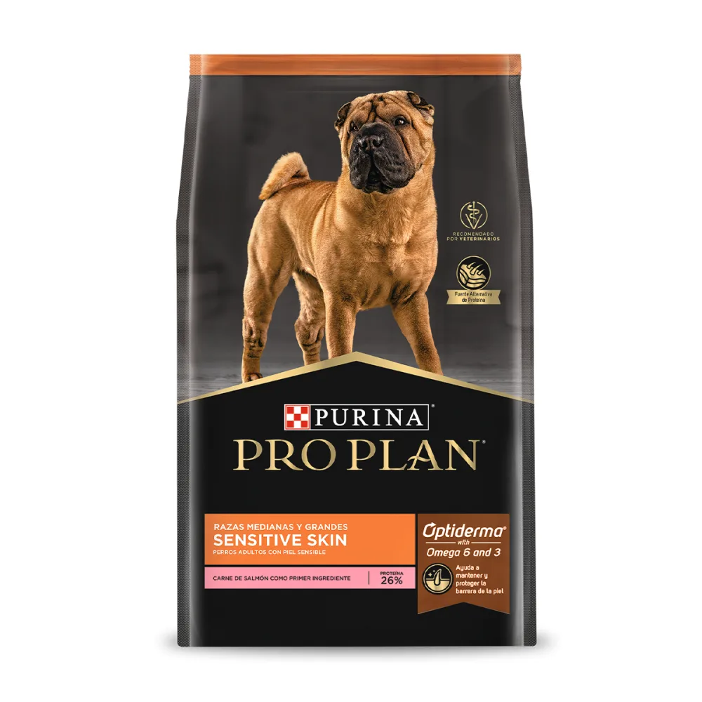 PRO PLAN Sensitive Skin Perro Adulto Razas Medianas y Grandes (Salmon)