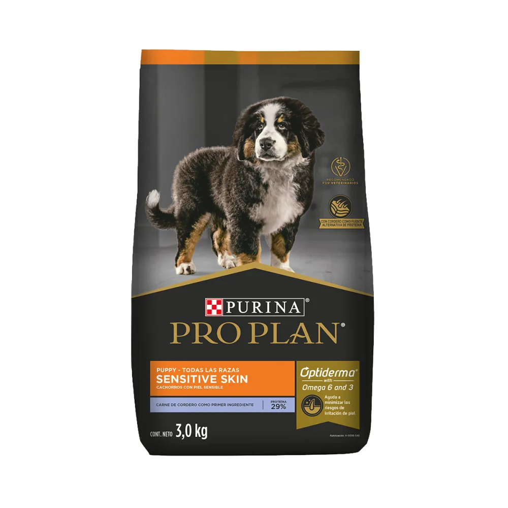 PRO PLAN Sensitive Skin Perro Cachorro Todas las Razas Cordero