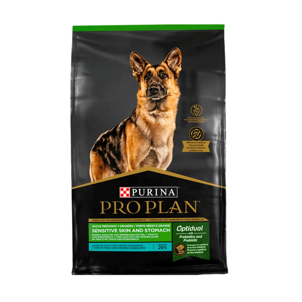 PRO PLAN Sensitive Skin & Stomach Perro Razas Medianas y Grandes