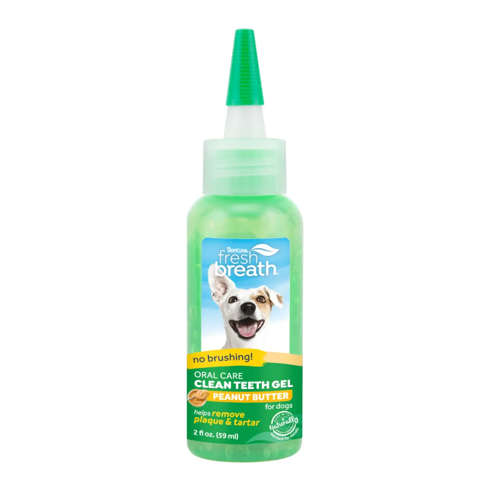 TROPICLEAN Fresh Breath Gel Dental Sabor Mantequilla de Maní