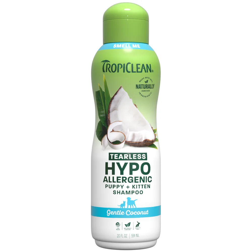 TROPICLEAN Gentle Coconut Hypoallergenic Shampoo para Perros y Gatos
