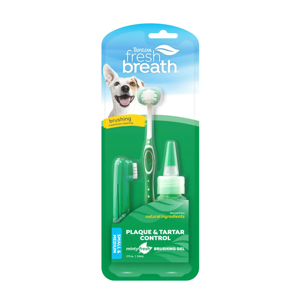 TROPICLEAN Kit Dental para Perros Pequeños y Medianos