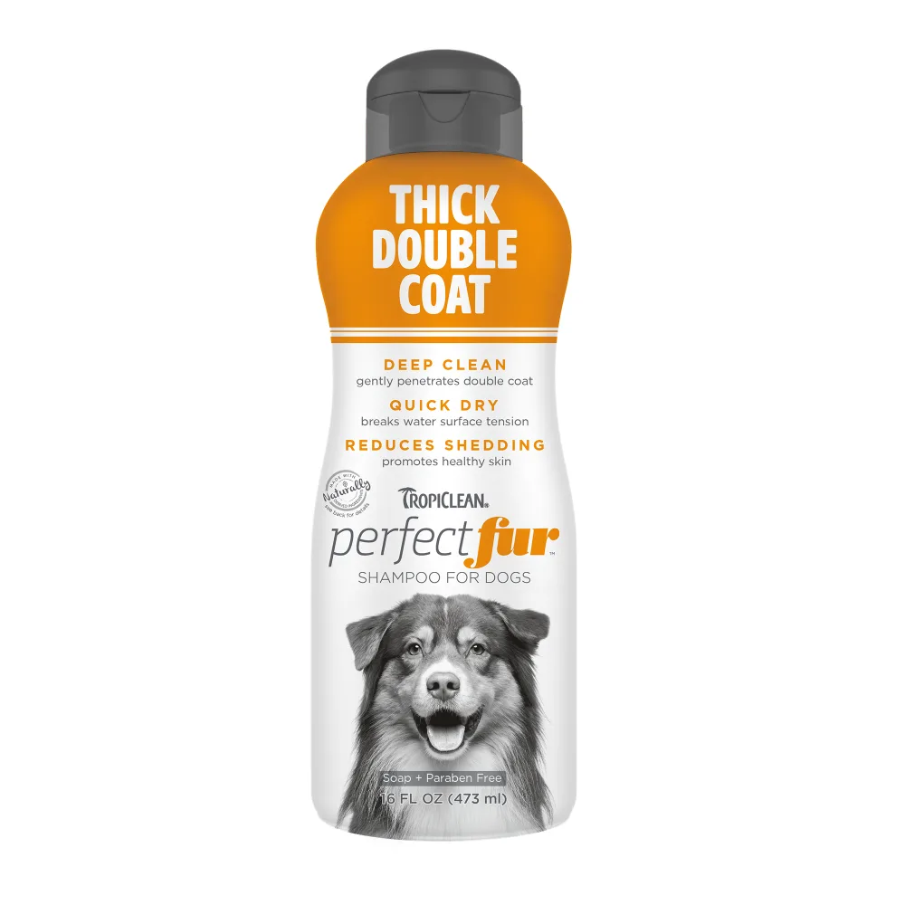 TROPICLEAN Shampoo para Pelaje Grueso y Doble Capa